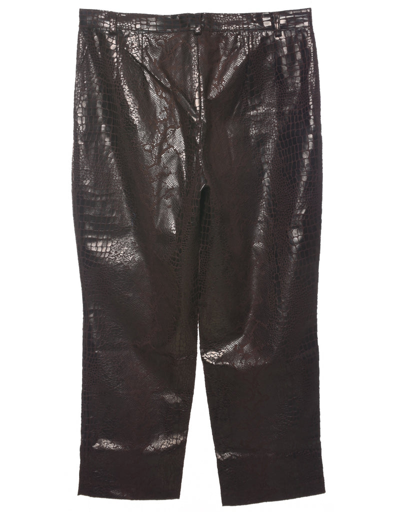 Snakeskin Pattern Trousers - W37 L28
