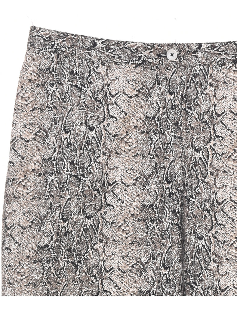 Snakeskin Pattern Trousers - W32 L23