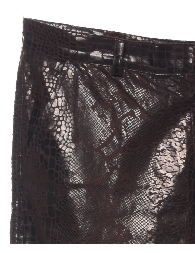 Snakeskin Pattern Trousers - W37 L28