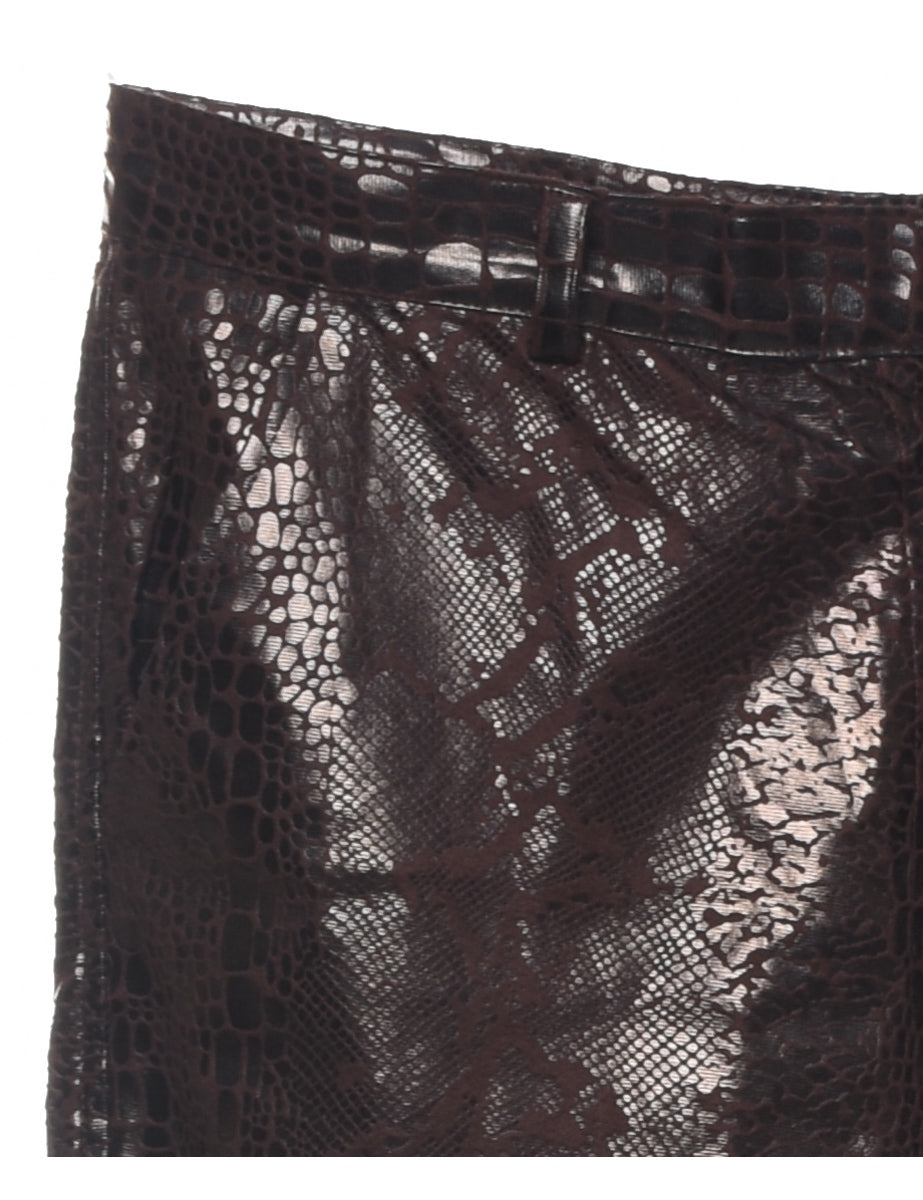 Snakeskin Pattern Trousers - W37 L28
