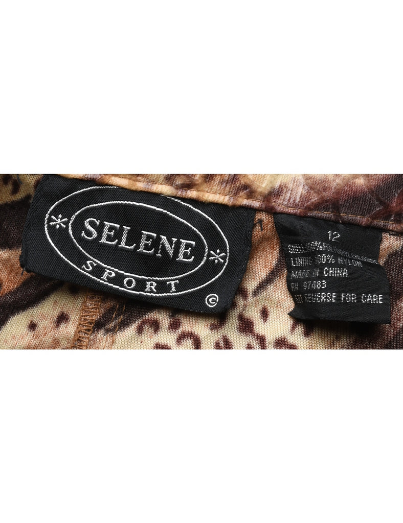Snakeskin Pattern Trousers - W34 L29