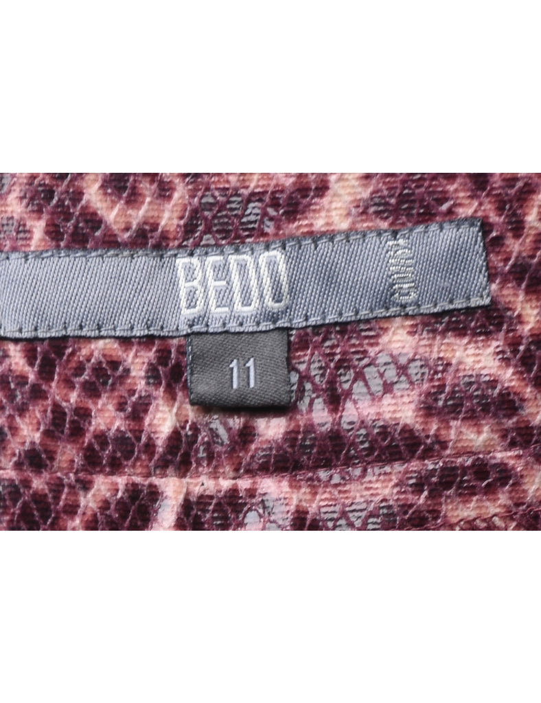 Snakeskin Pattern Trousers - W31 L31