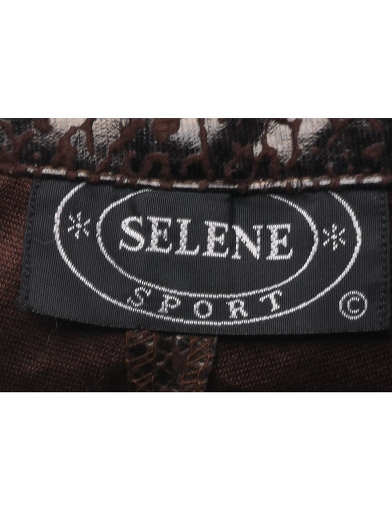 Snakeskin Pattern Trousers - W37 L28
