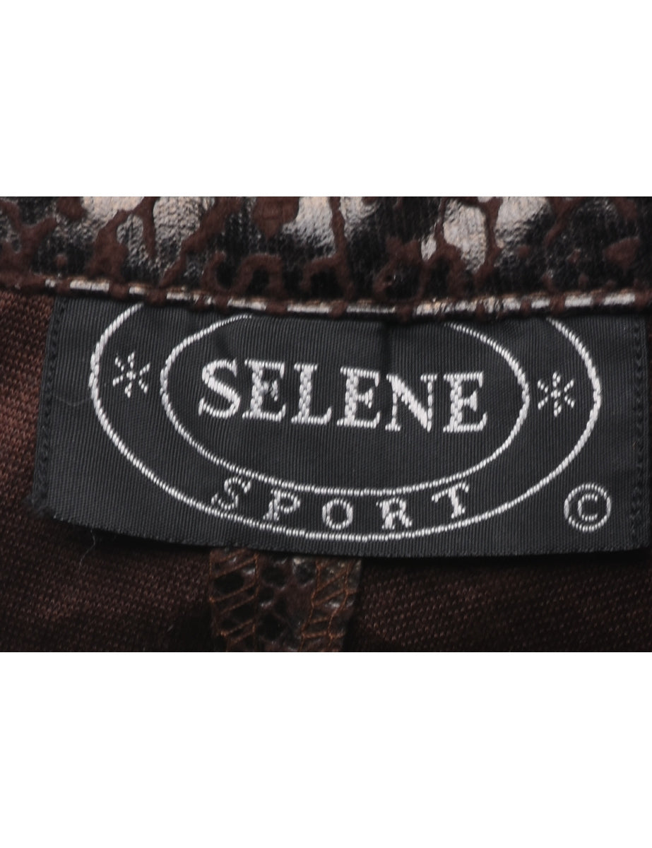Snakeskin Pattern Trousers - W37 L28