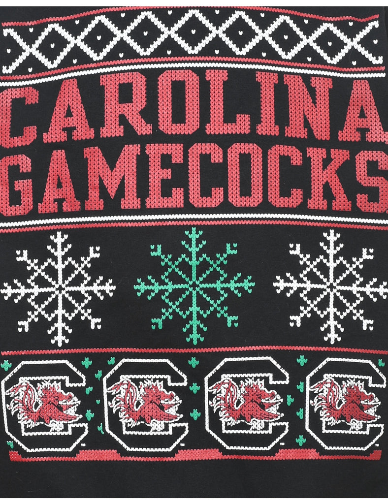 Snowfall Design Carolina Gamecocks Christmas Sweatshirt - M