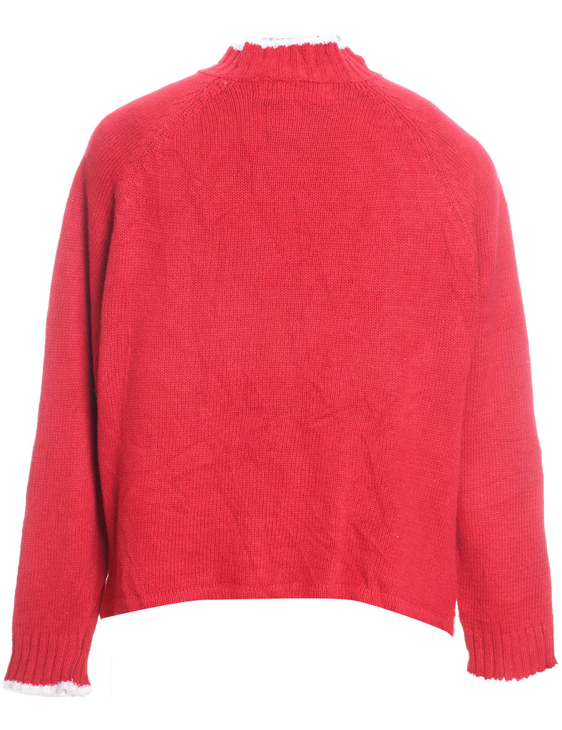 Snowman Christmas Cardigan - M
