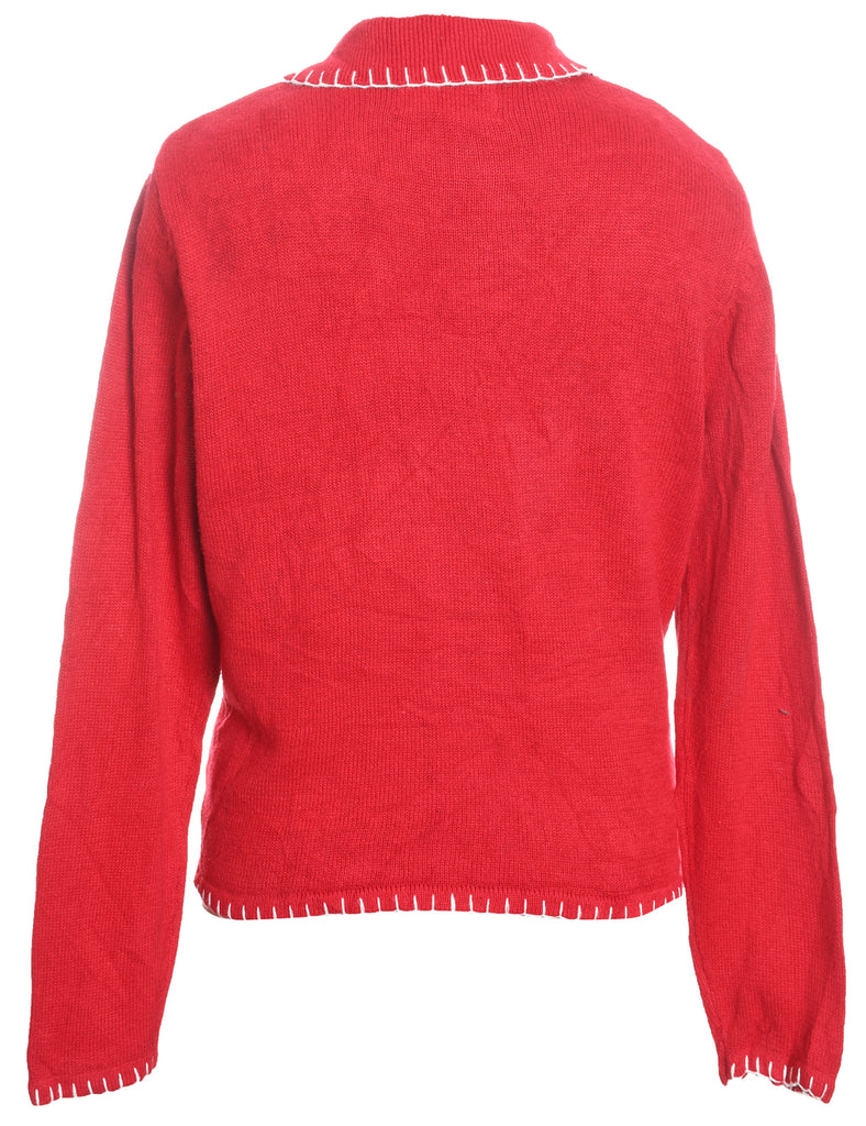 Snowman Christmas Cardigan - M