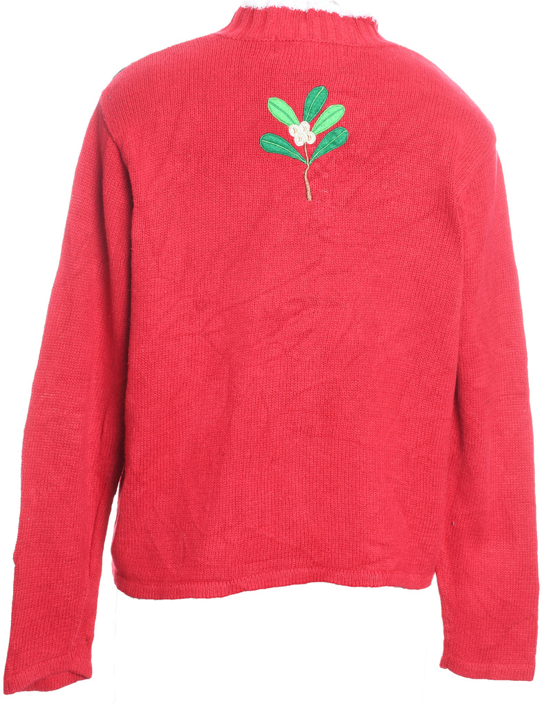 Snowman Christmas Cardigan - M