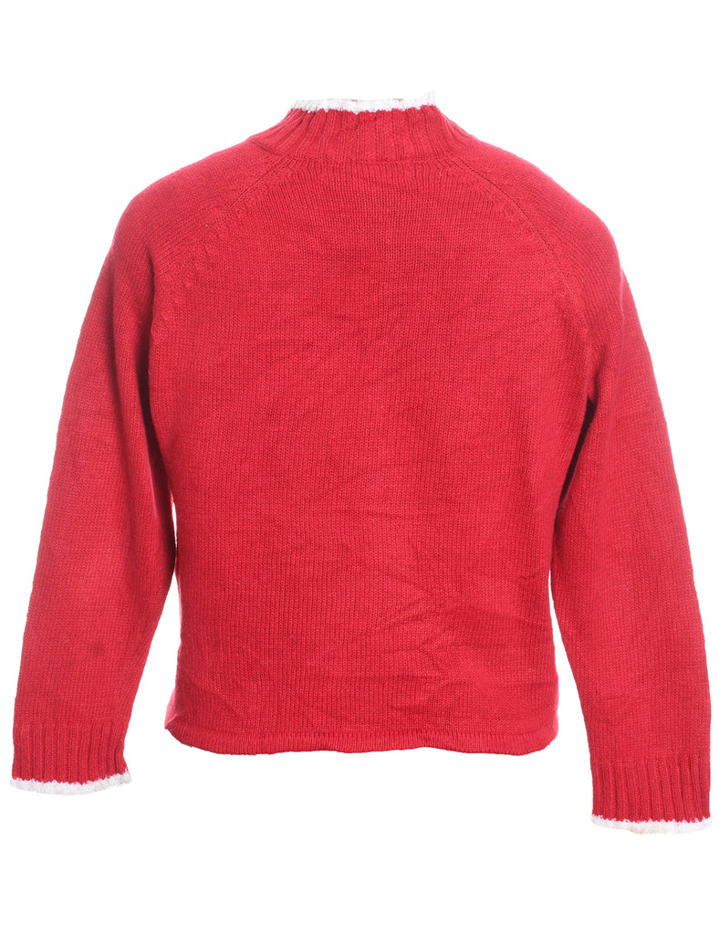 Snowman Christmas Cardigan - M