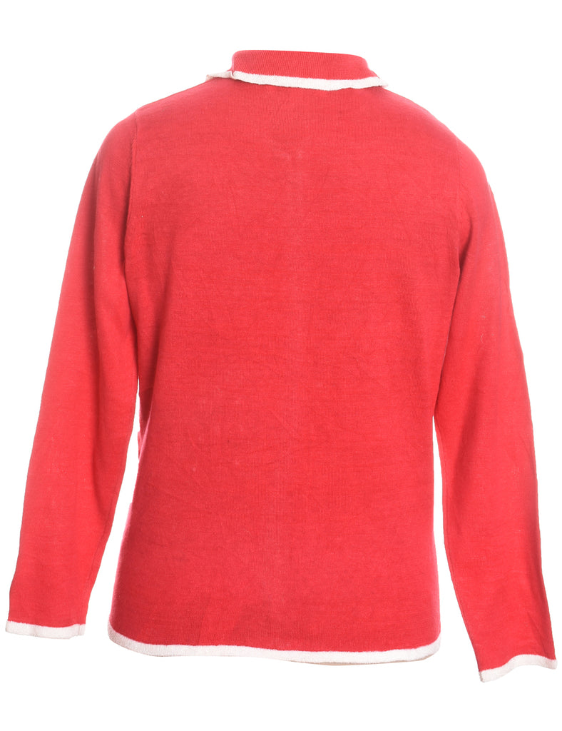 Snowman Christmas Cardigan - M