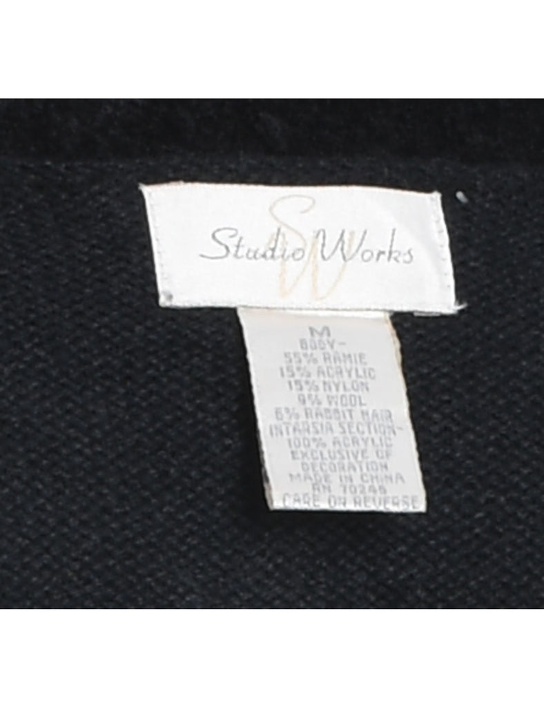 Snowman Christmas Cardigan - M