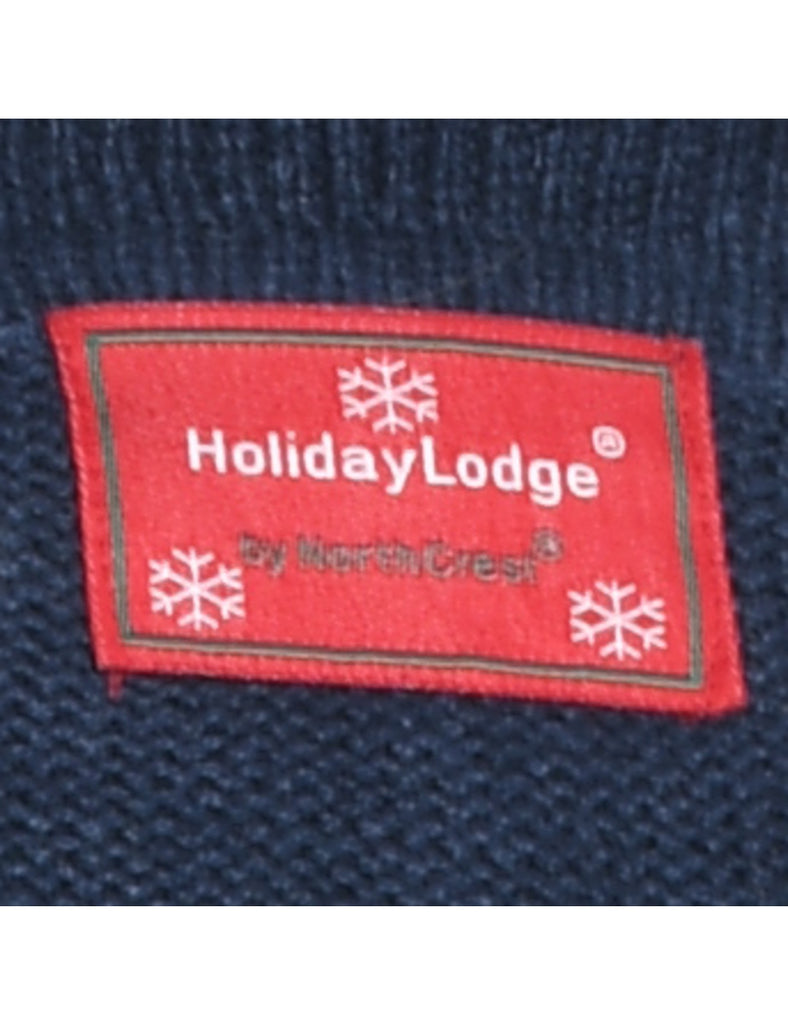 Snowman Christmas Cardigan - L