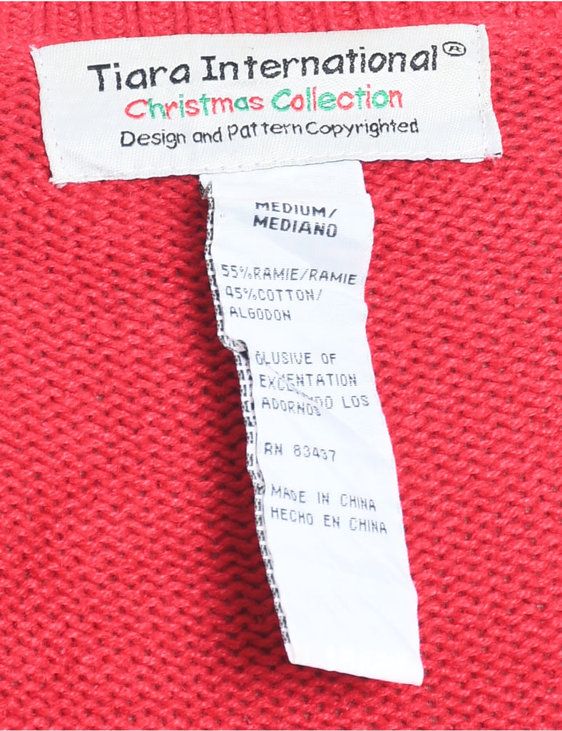 Snowman Christmas Cardigan - M