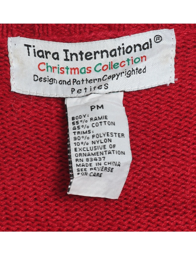 Snowman Christmas Cardigan - M