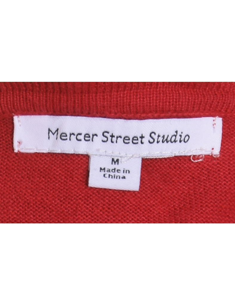 Snowman Christmas Cardigan - M