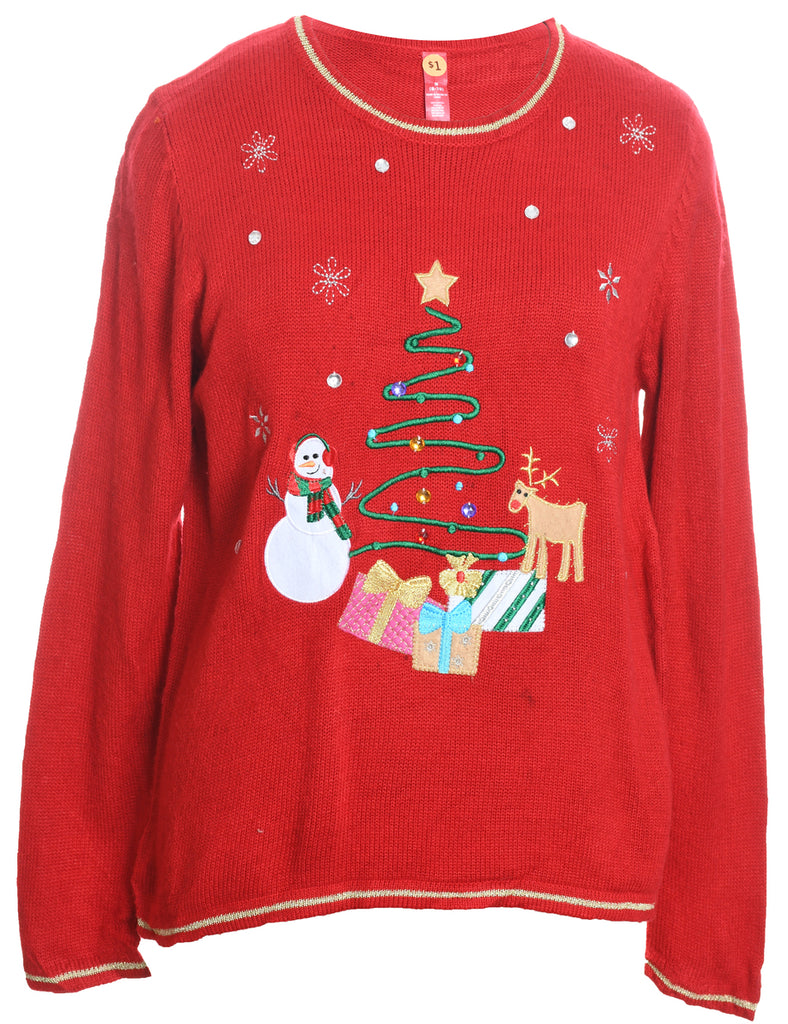 Snowman Christmas Jumper - M