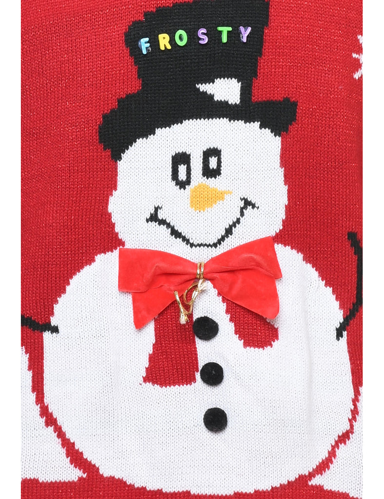 Snowman Christmas Jumper - M