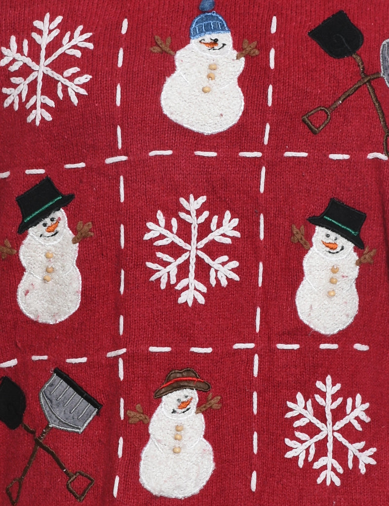 Snowman Christmas Jumper - M