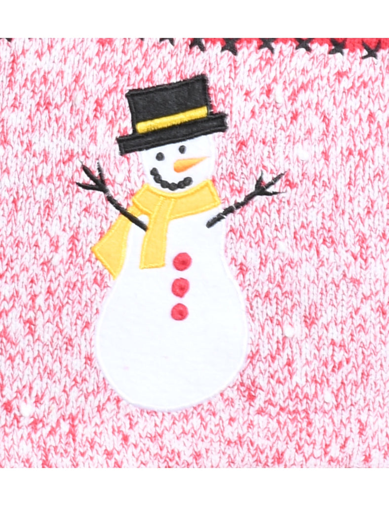 Snowman Christmas Jumper - L