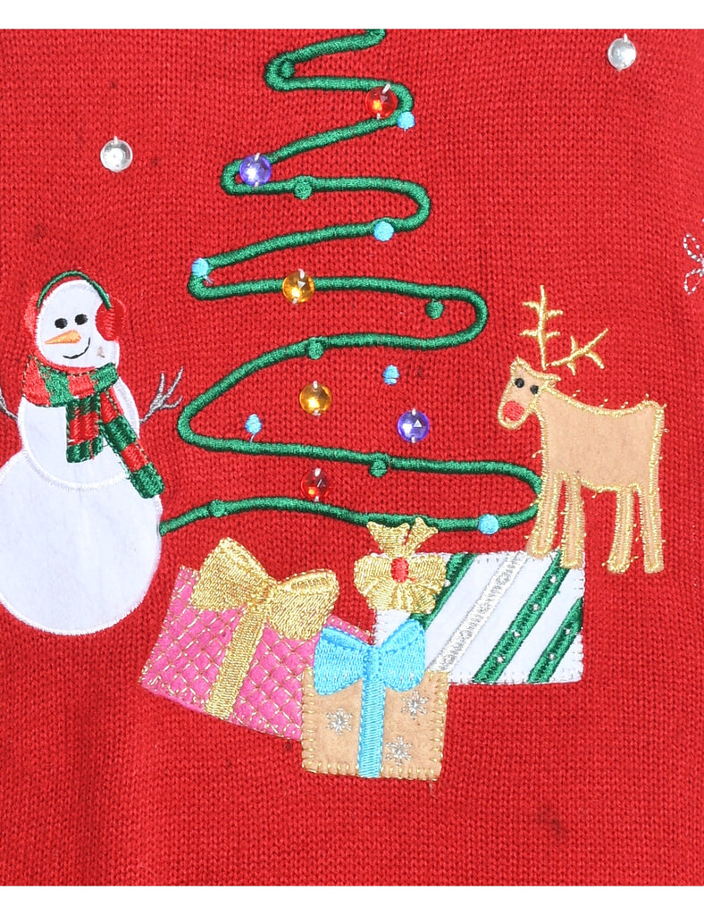 Snowman Christmas Jumper - M