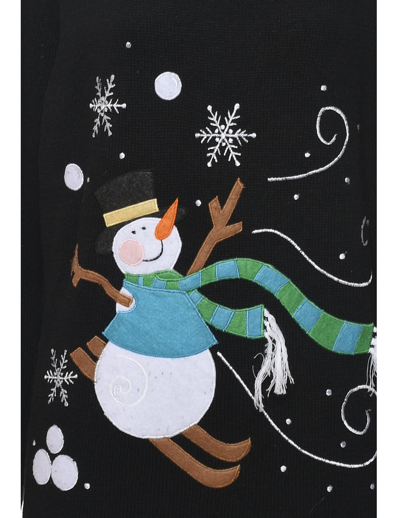 Snowman Christmas Jumper - L