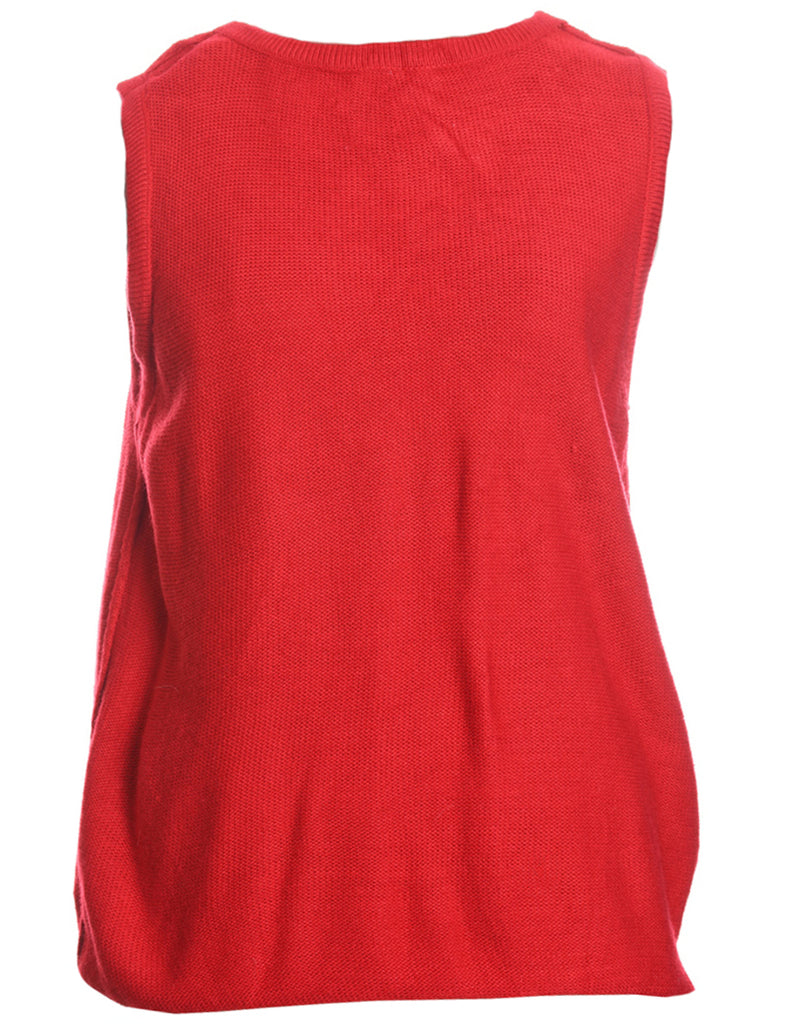 Snowman Christmas Sweater Vest - M