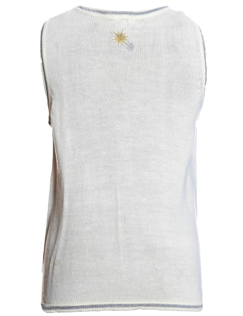 Snowman Christmas Sweater Vest - M