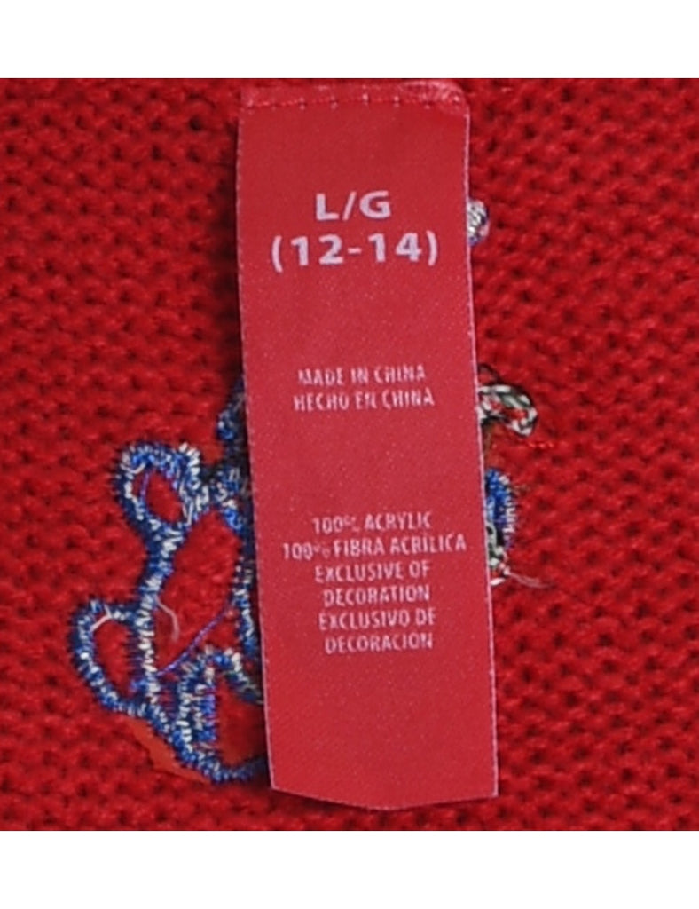 Snowman Christmas Sweater Vest - L