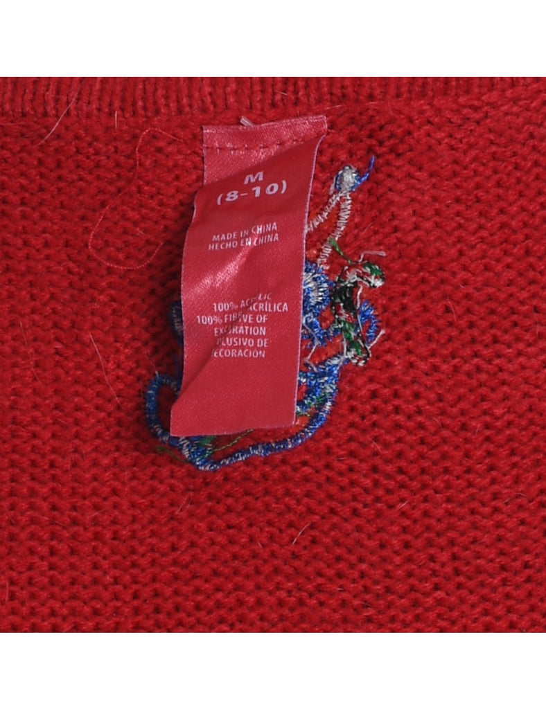 Snowman Christmas Sweater Vest - M