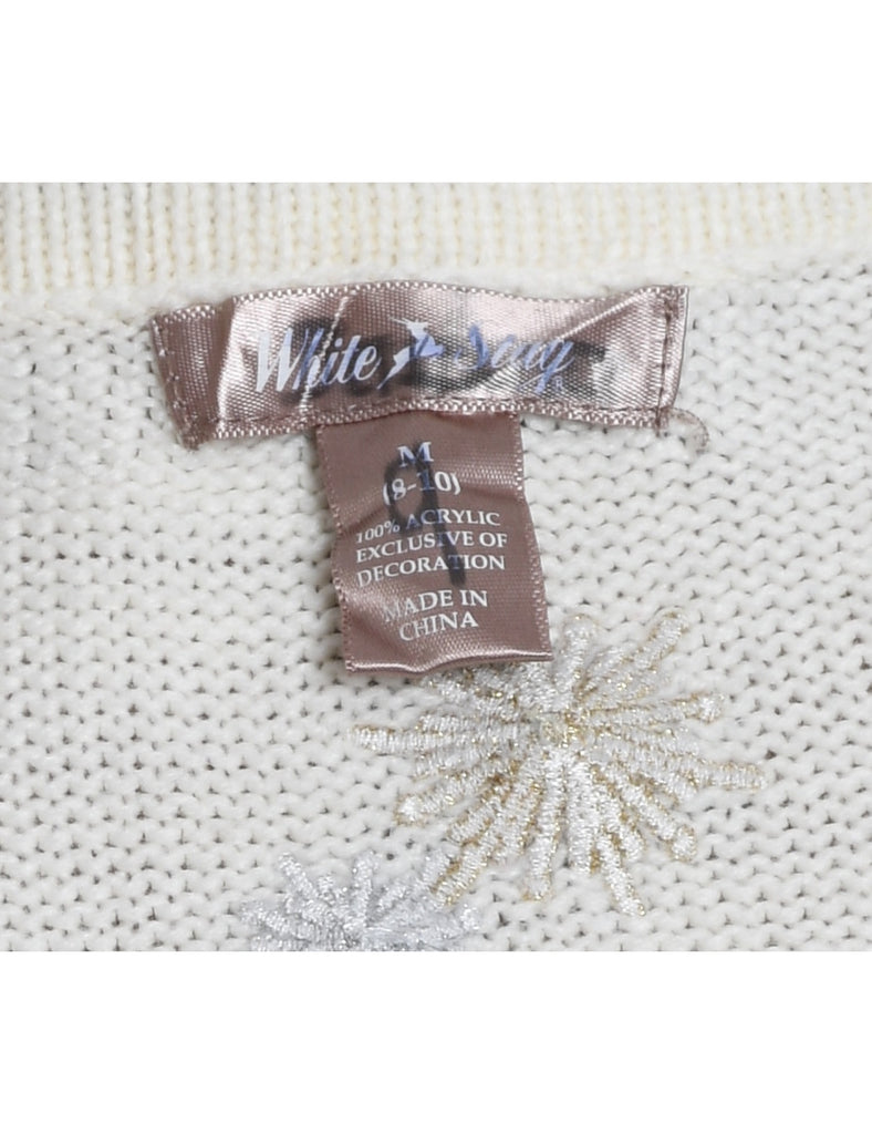 Snowman Christmas Sweater Vest - M