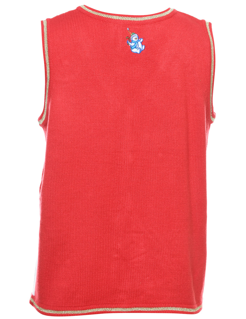 Snowman Christmas Vest - M