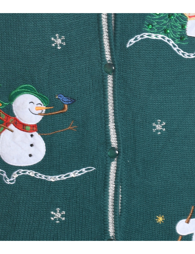 Snowman Christmas Vest - M