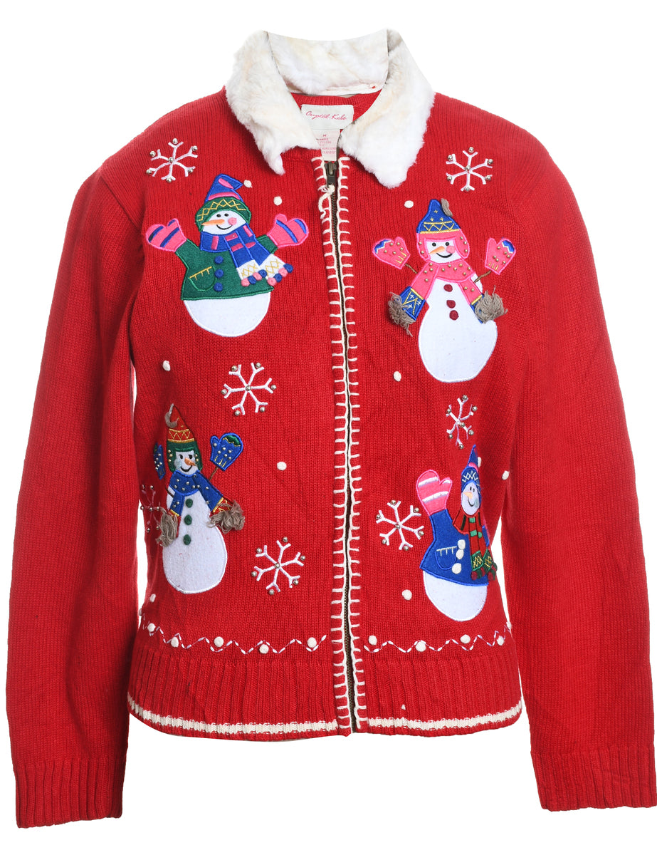 Snowman cardigan hotsell