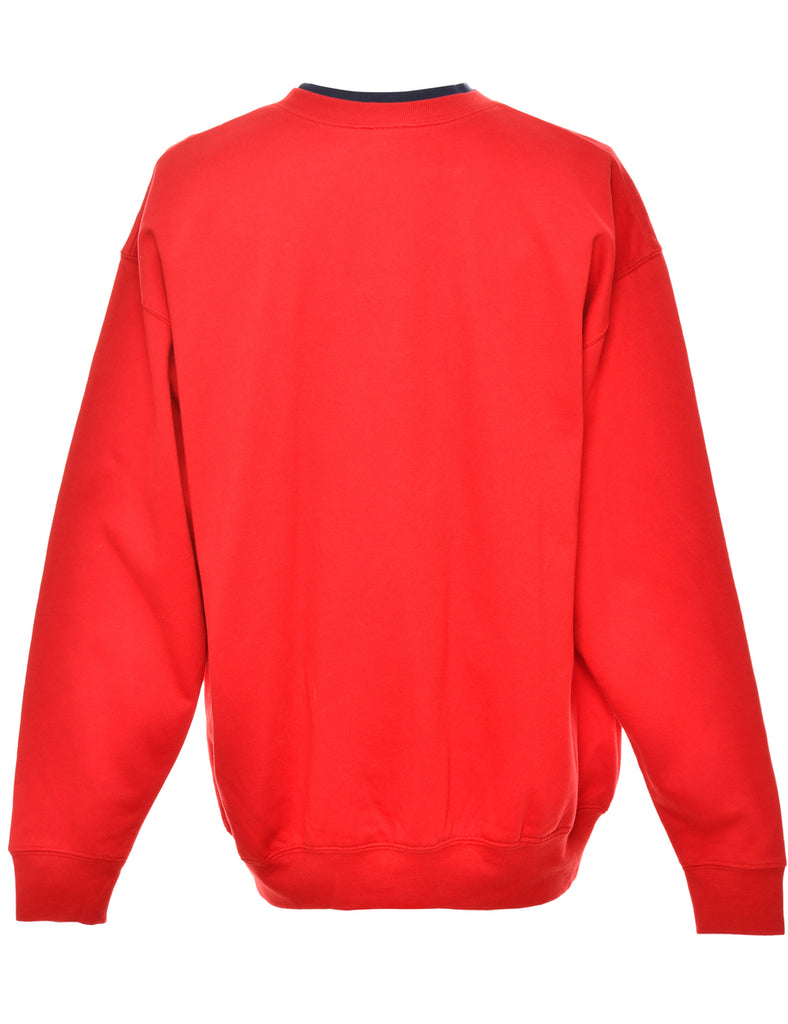 Snowman Red Christmas Sweatshirt - XL