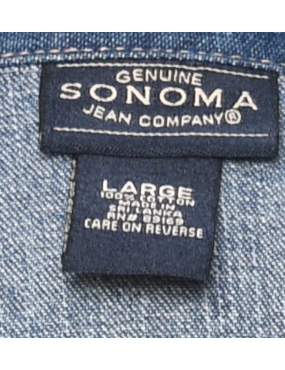 Women's Sonoma Sonoma Button Front Denim Dress Denim, L | Beyond Retro Women's Sonoma Sonoma Button Front Denim Dress Denim, L | Beyond Retro