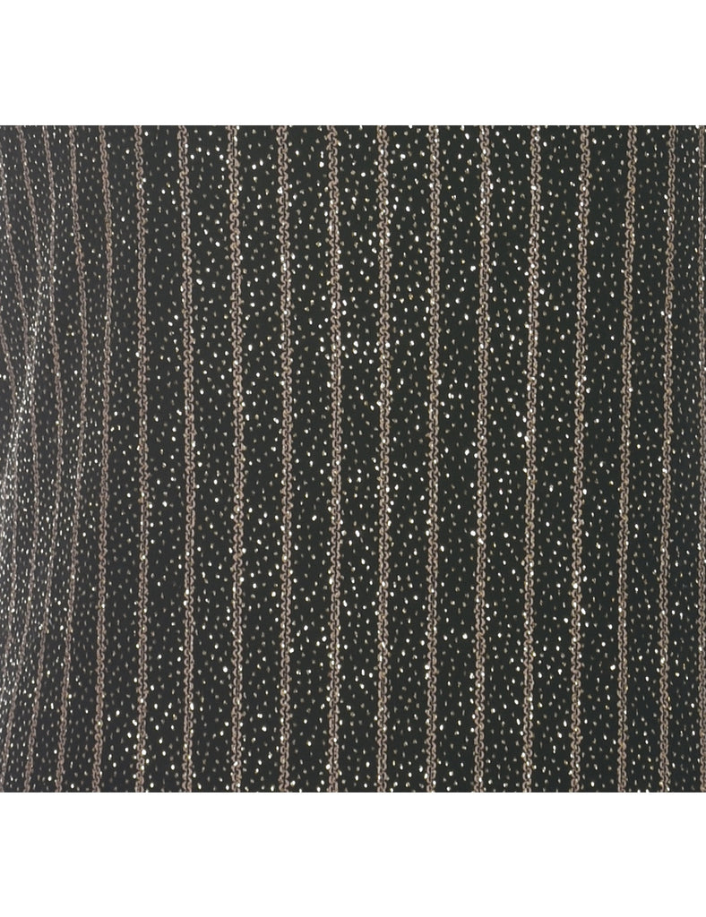 Sparkly Black Evening Top - XL