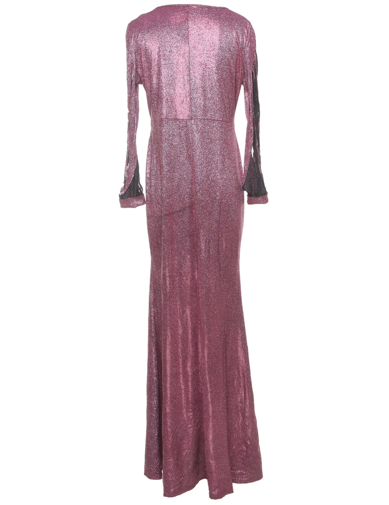 Sparkly Finish Evening Dress - L