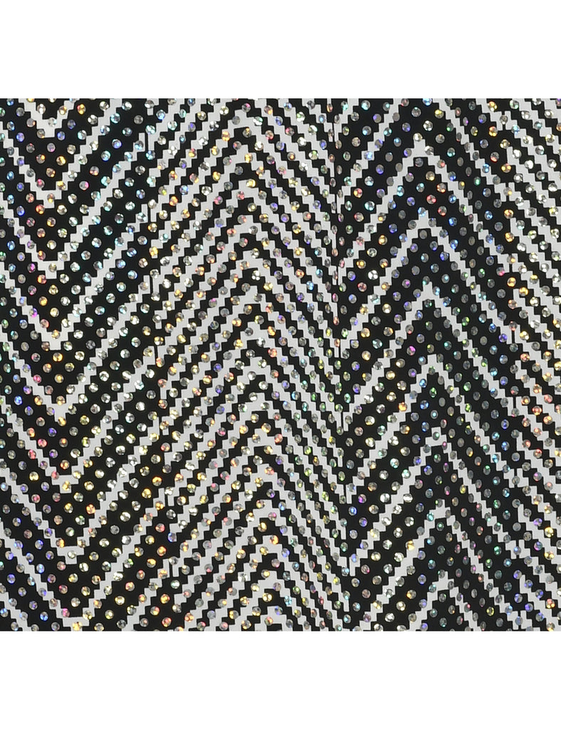 Sparkly Finish Midi Skirt - S
