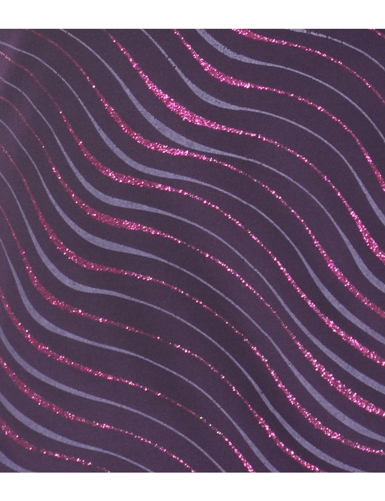 Sparkly Purple Evening Top - S