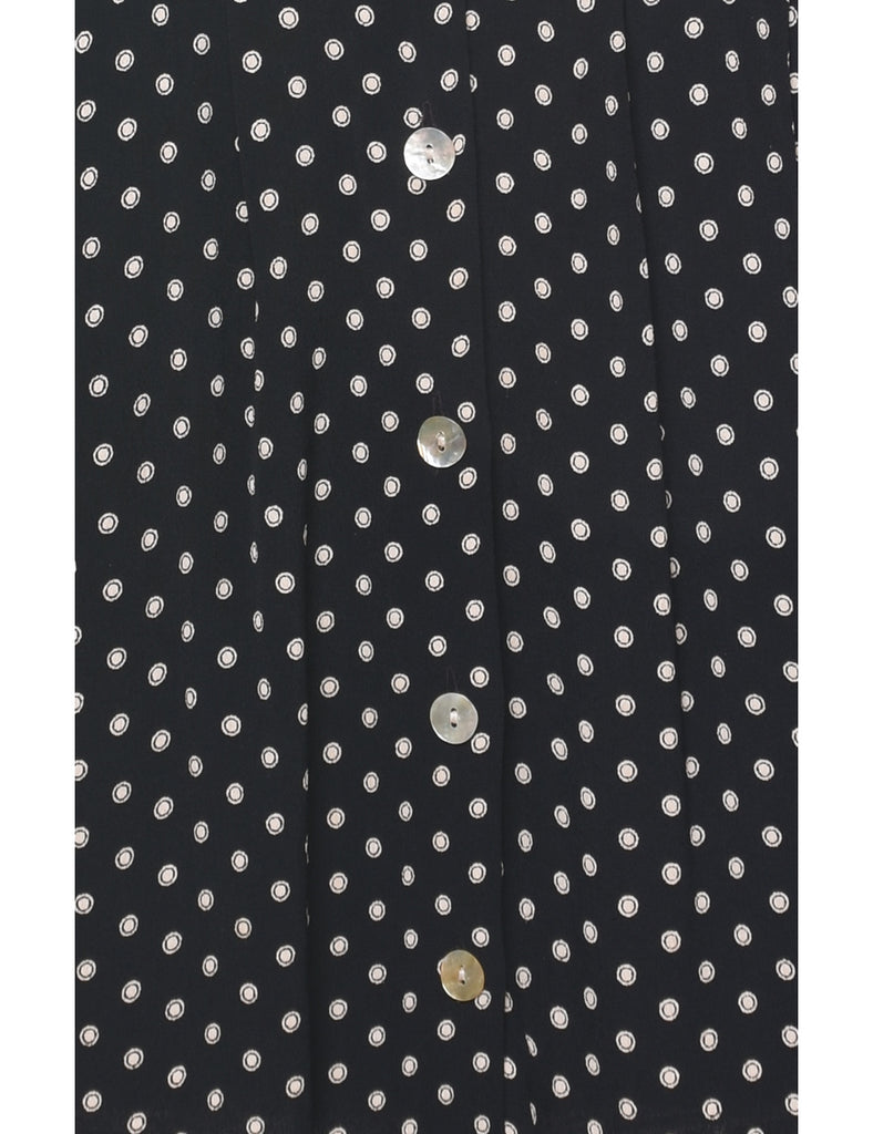 Spots Black Dress - S