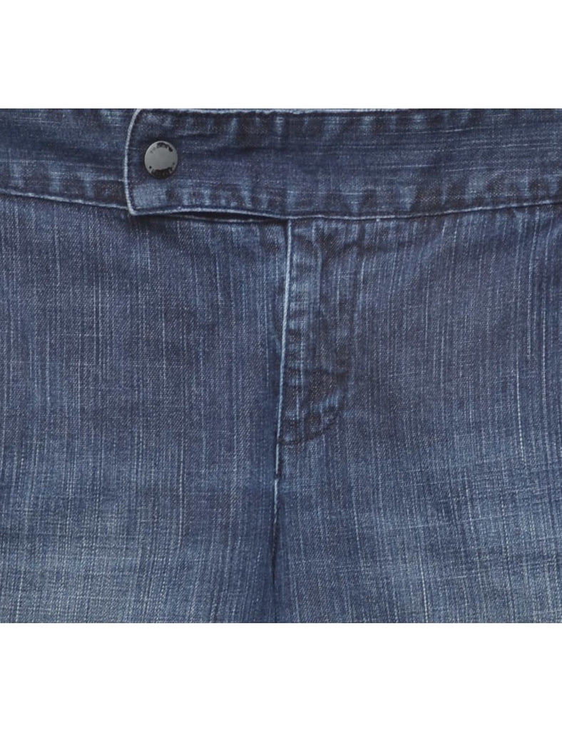 Stone Wash Bootcut Jeans - W35 L33