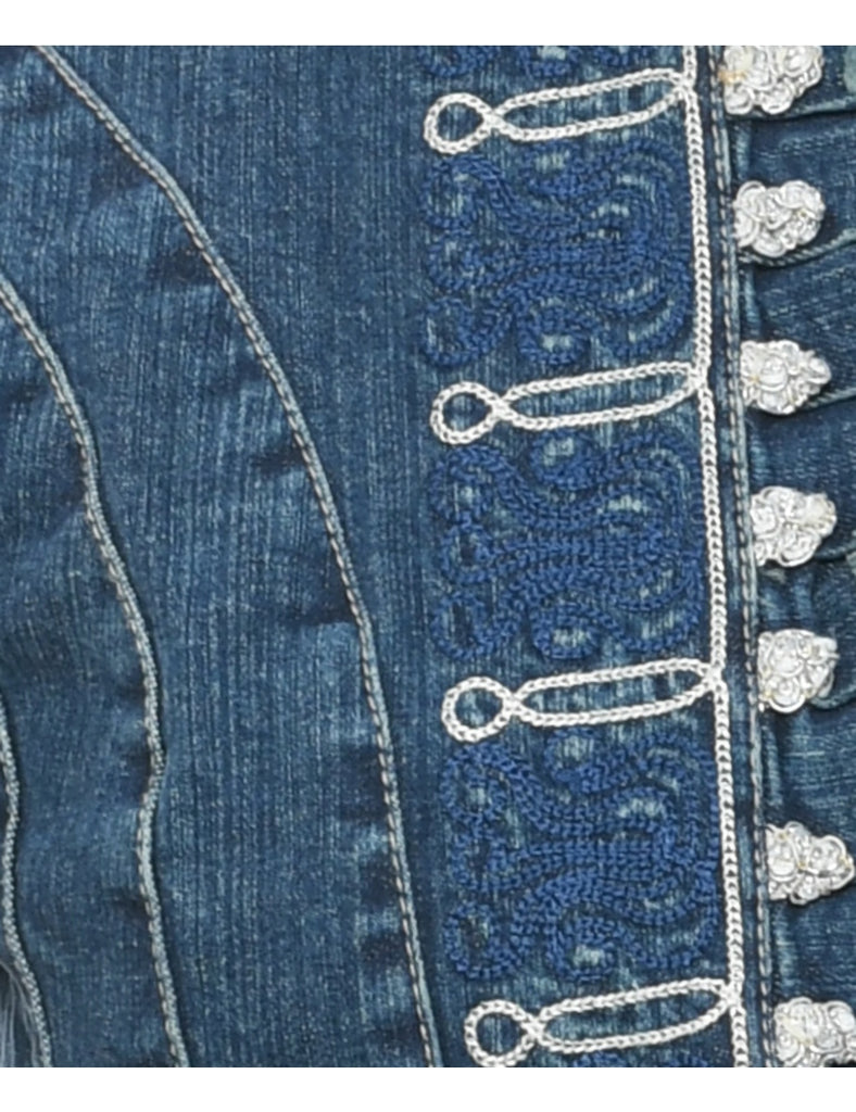 Stone Wash Denim Jacket - S