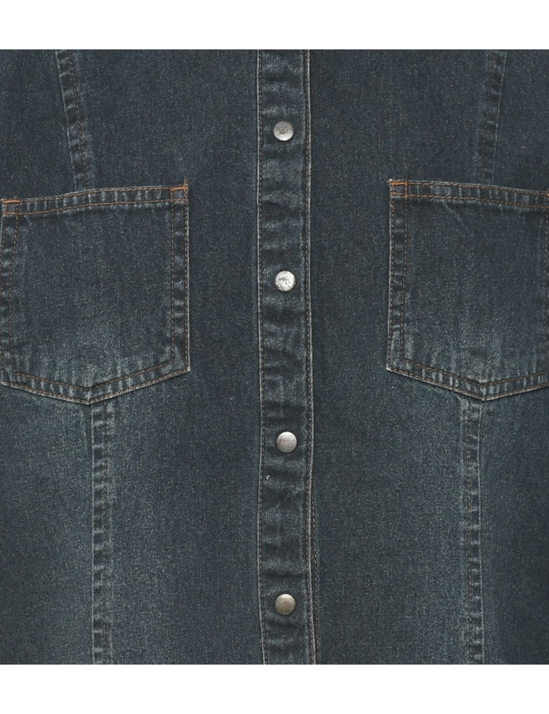 Stone Wash Denim Shirt - M