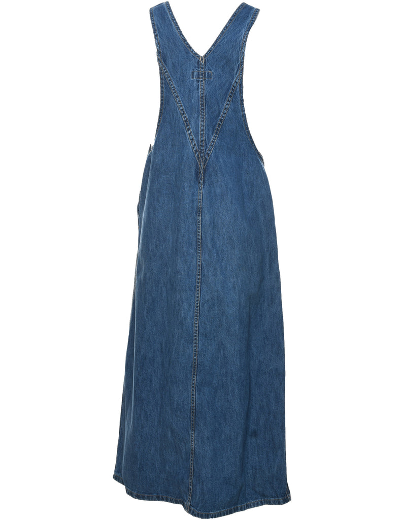 Stone Wash Dungaree Dress - S