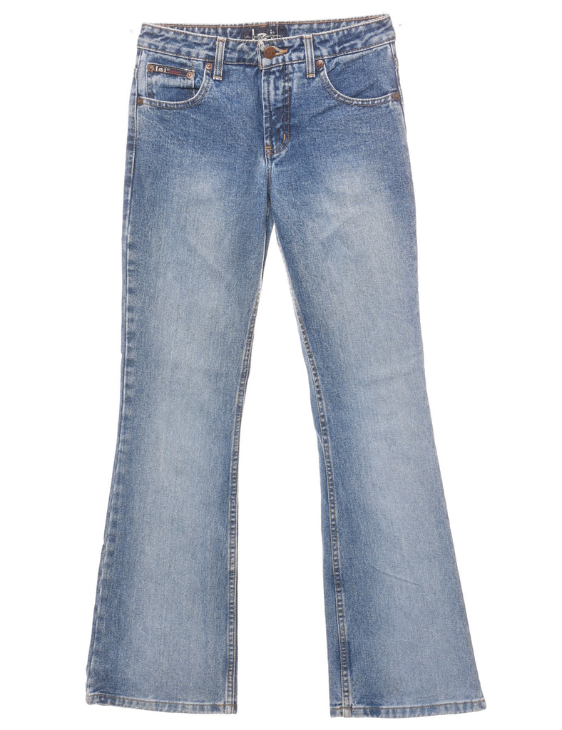 Stone Wash Lei Flared Jeans - W27 L31