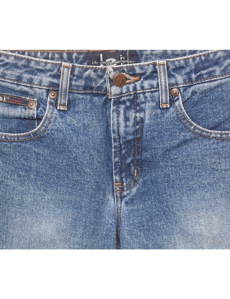 Stone Wash Lei Flared Jeans - W27 L31
