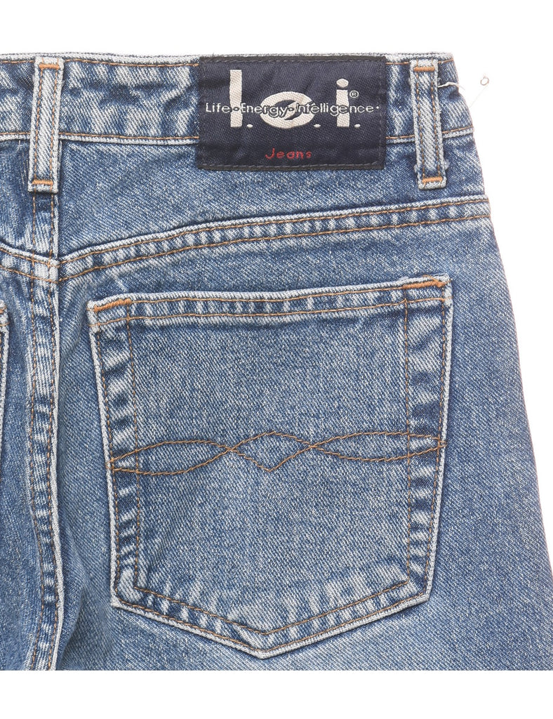 Stone Wash Lei Flared Jeans - W27 L31