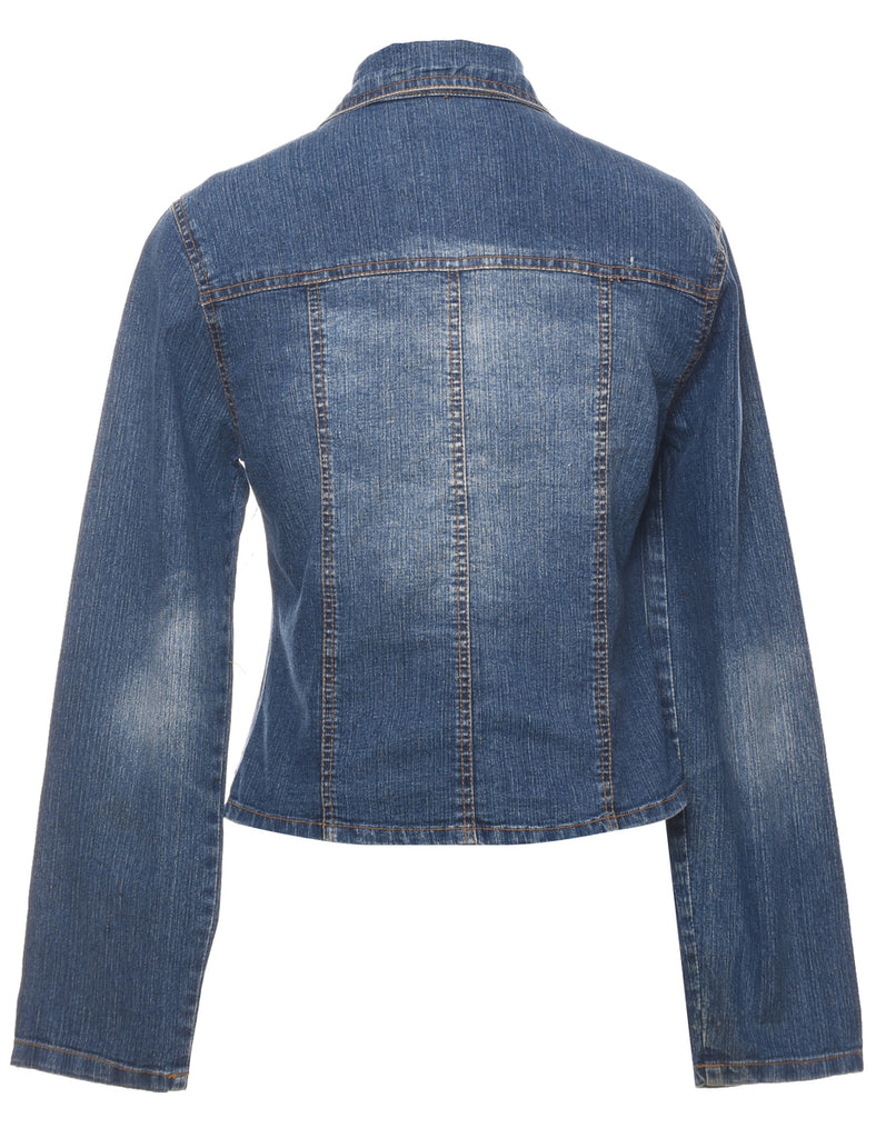 Stone Wash Y2K Denim Jacket - M