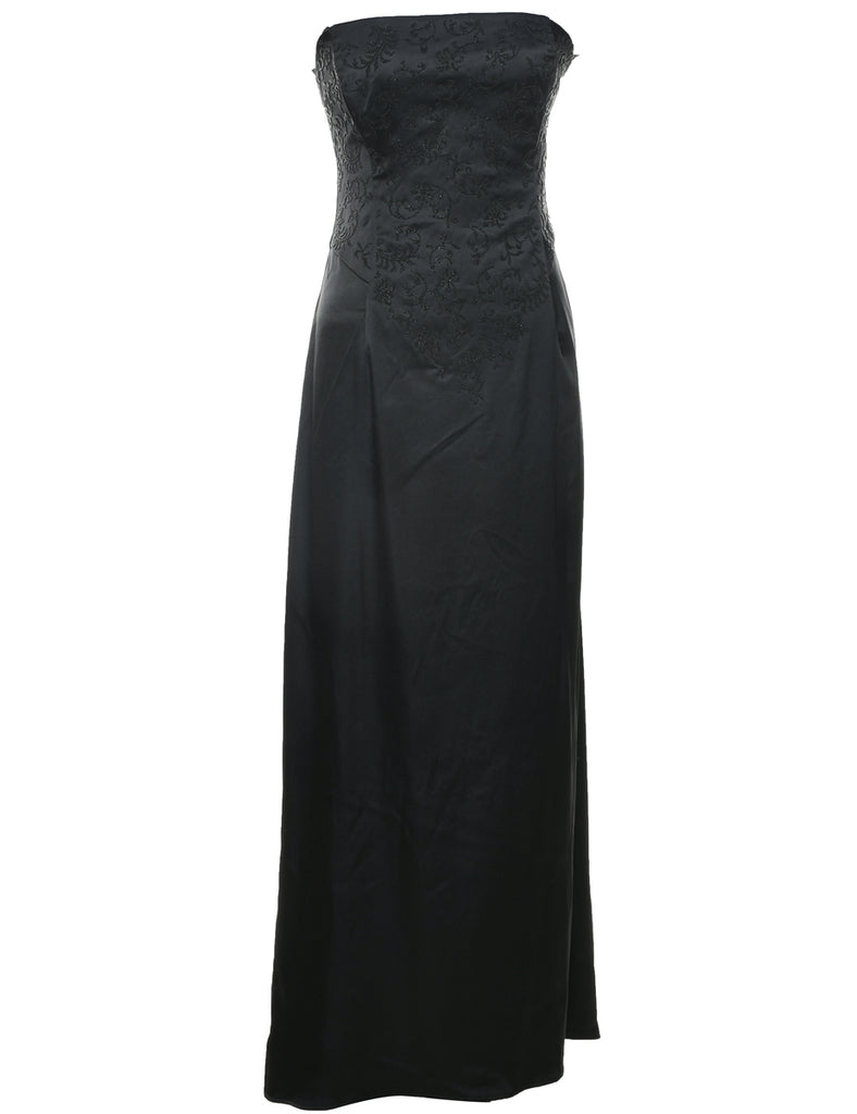 Strapless Beaded Prom Dress - S