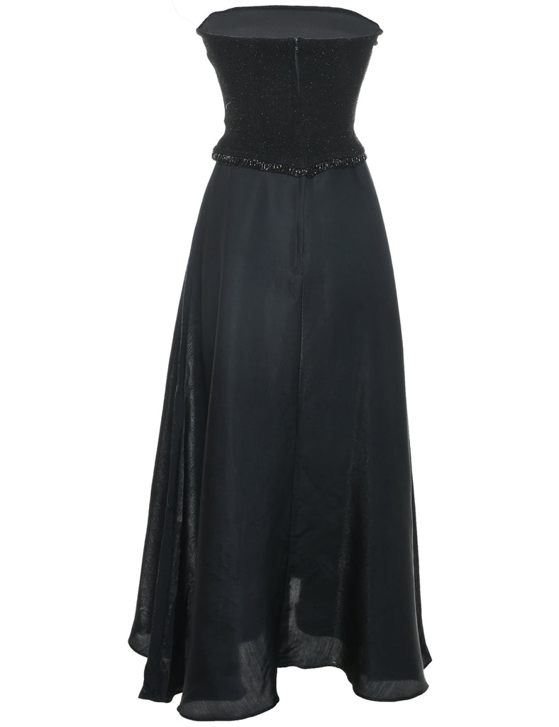 Strapless Black Prom Dress - XS